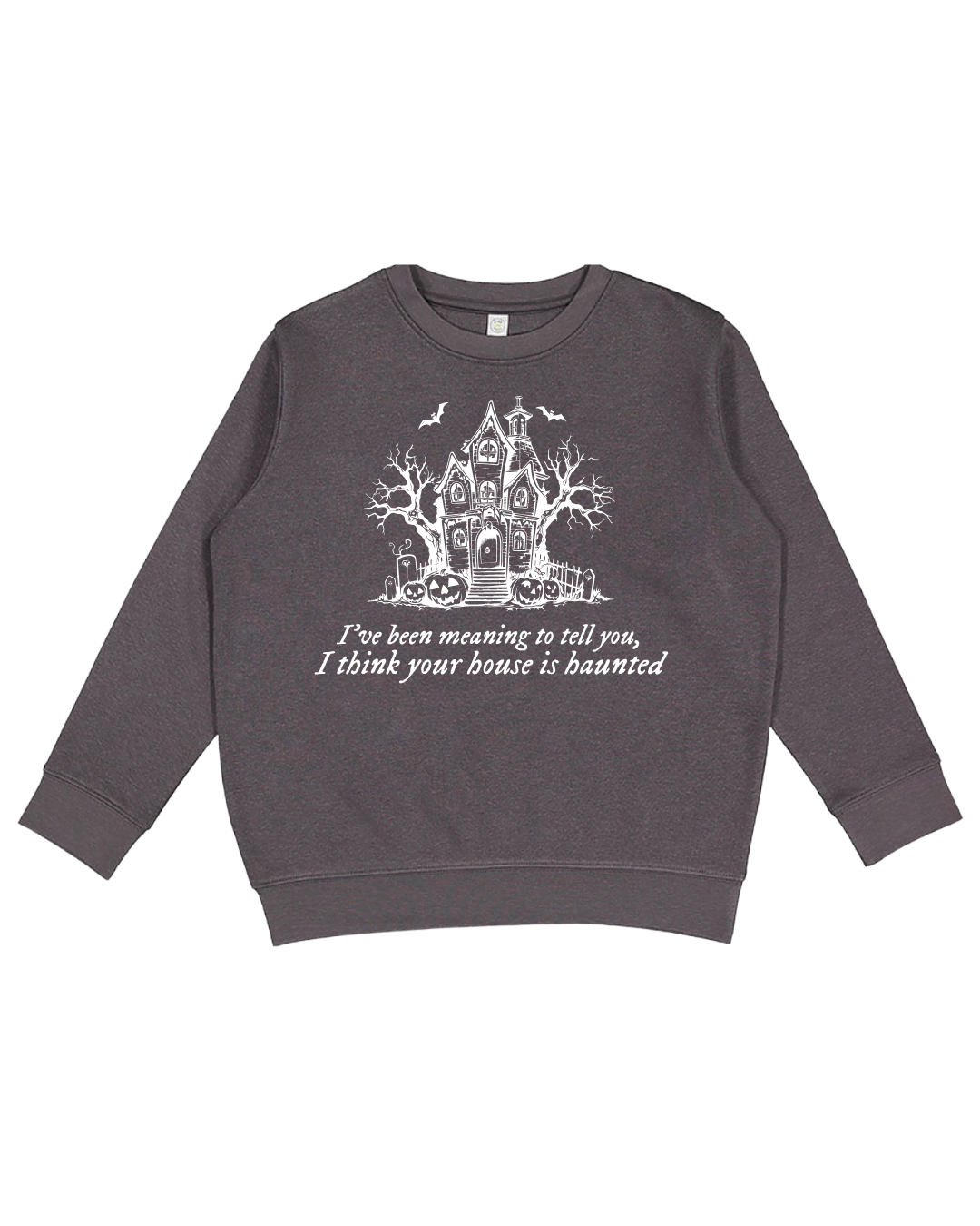 I Think Your House Is Haunted Youth Sweatshirt