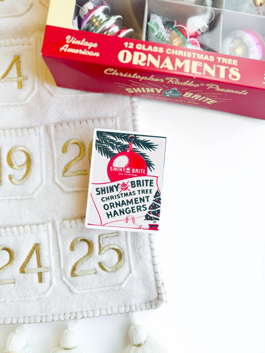 Vintage Christmas Shiny Brite Vinyl Sticker