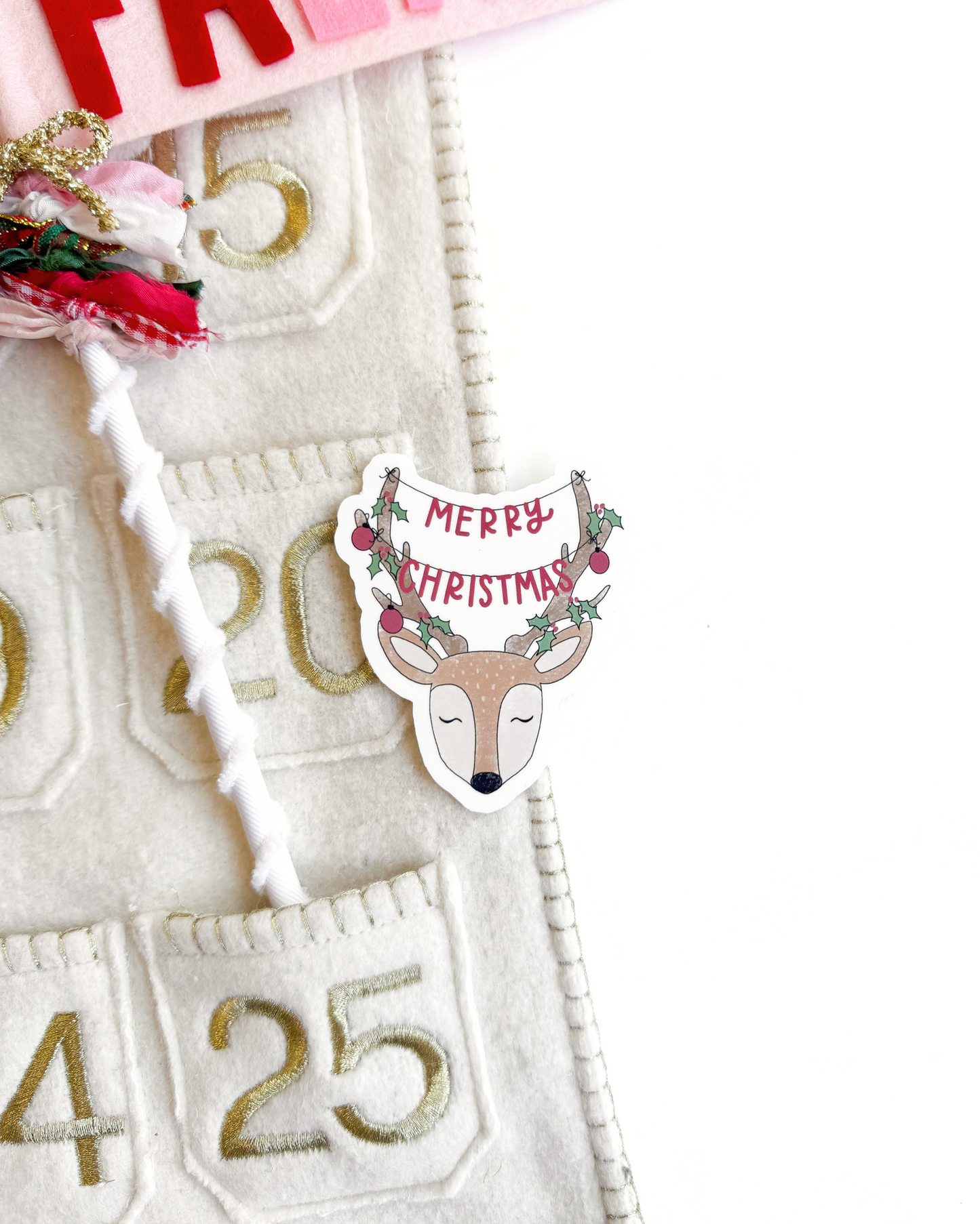 Christmas Reindeer Vinyl Sticker