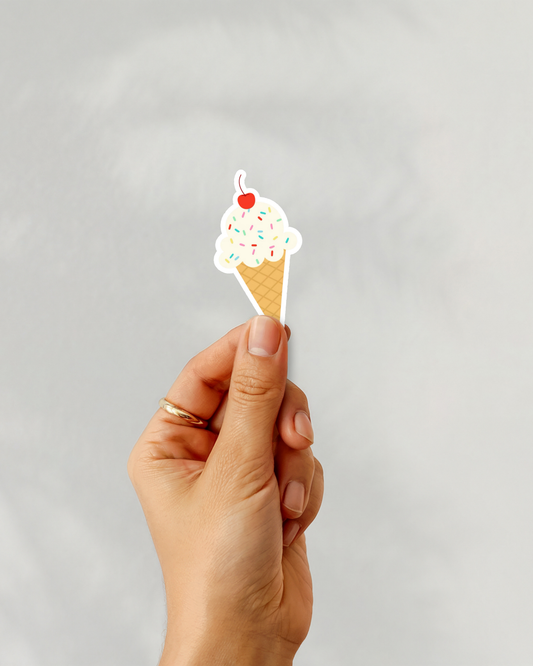Ice Cream Vinyl Sticker