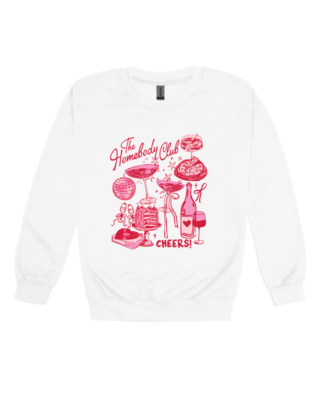 Homebody Club Cheers Adult Sweatshirt