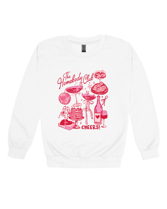 Homebody Club Cheers Adult Sweatshirt