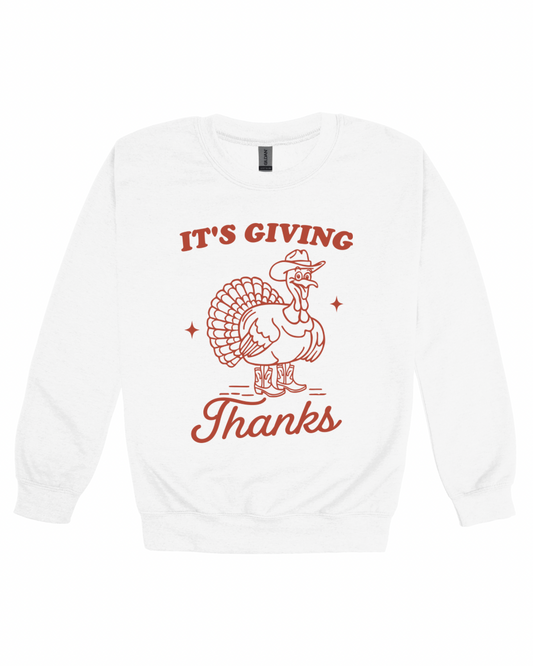 Thanksgiving It’s Giving Thanks Youth Sweatshirt