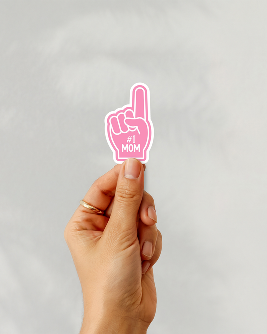 #1 Mom Vinyl Sticker