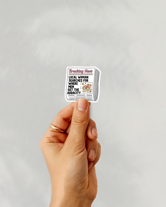 Breaking News Vinyl Sticker