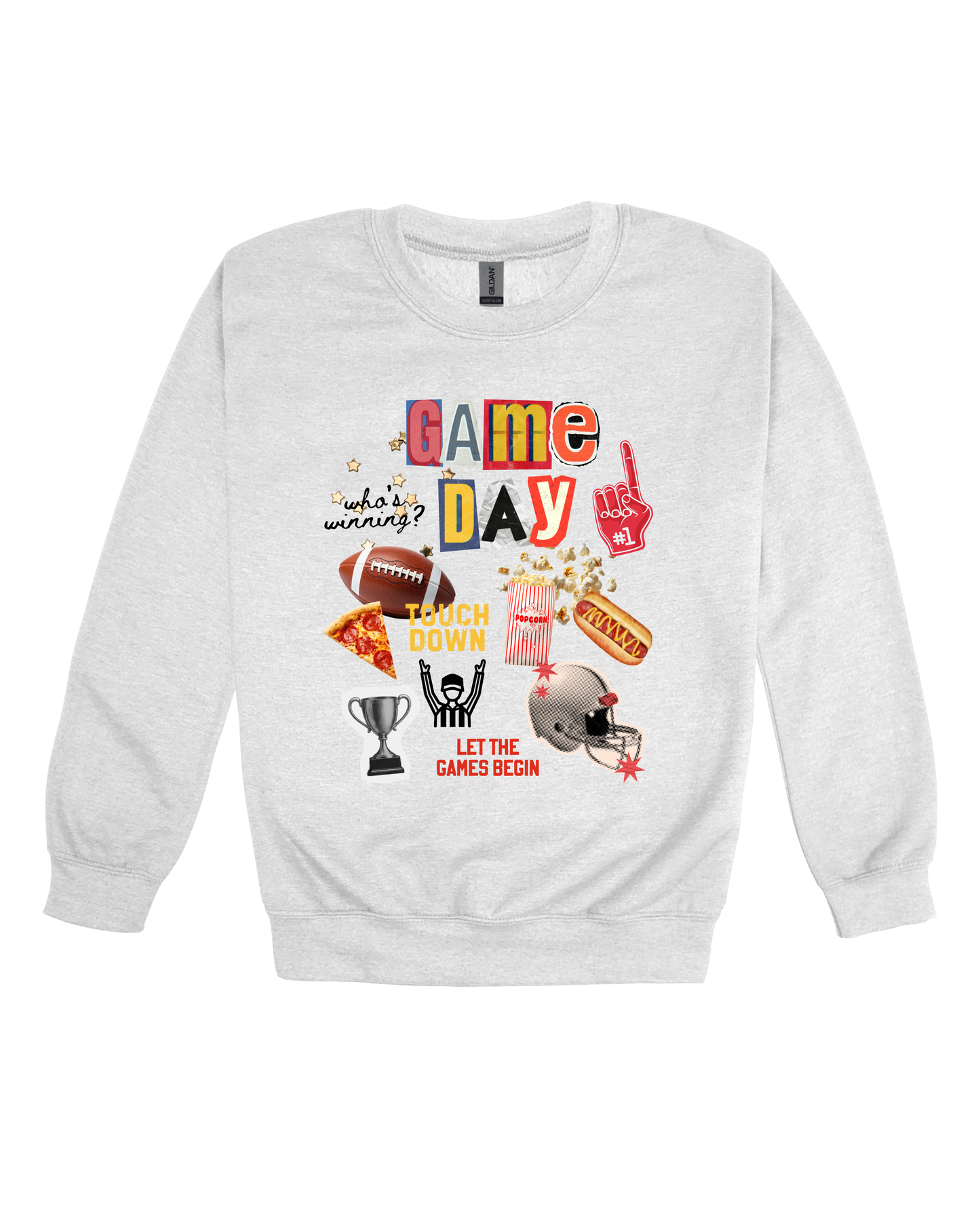 Game Day Collage Adult Sweatshirt