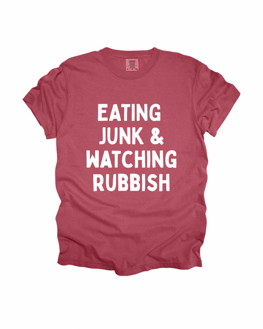 Eating Junk & Watching Rubbish Adult Tee