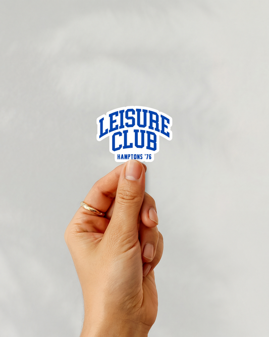 Leisure Club Vinyl Sticker
