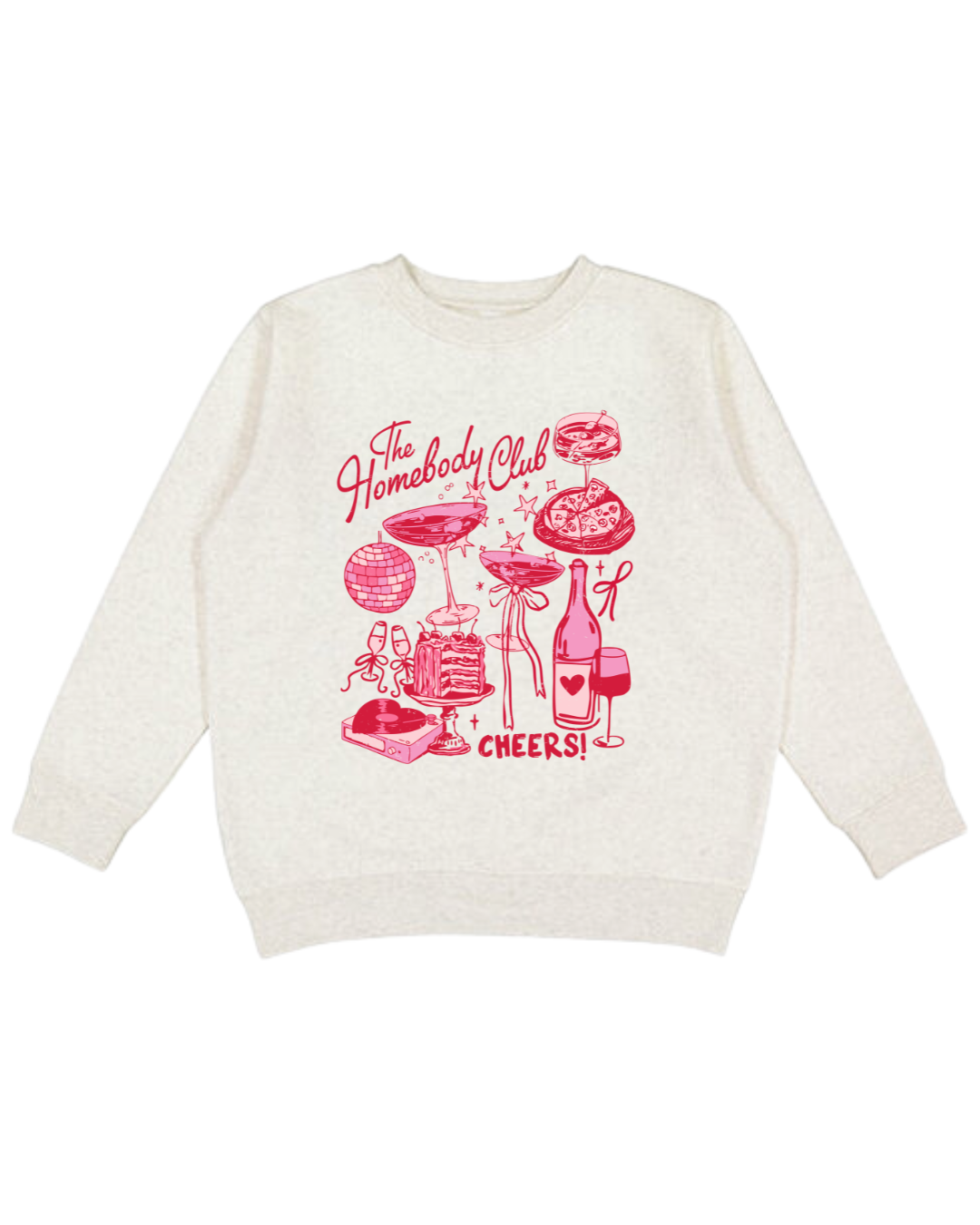 Homebody Club Cheers Adult Sweatshirt