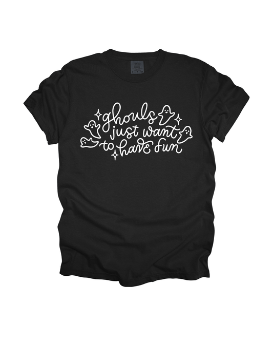 Ghouls Just Want To Have Fun Adult Tee