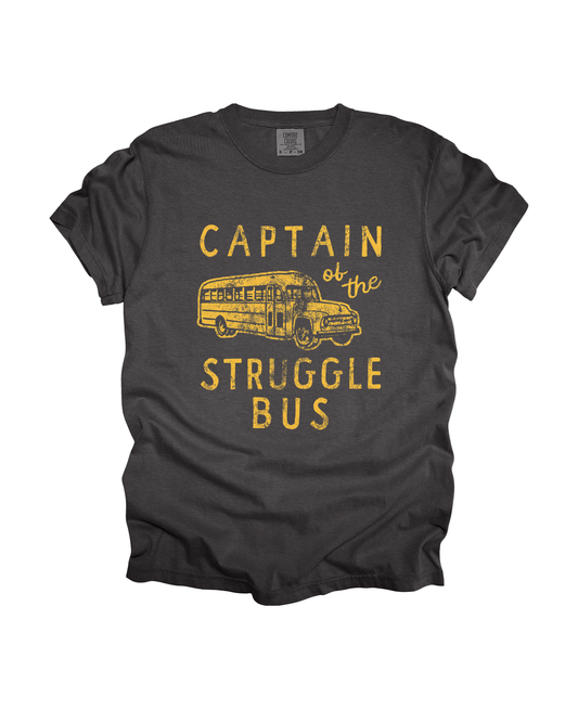 Captain Of The Struggle Bus Adult Tee