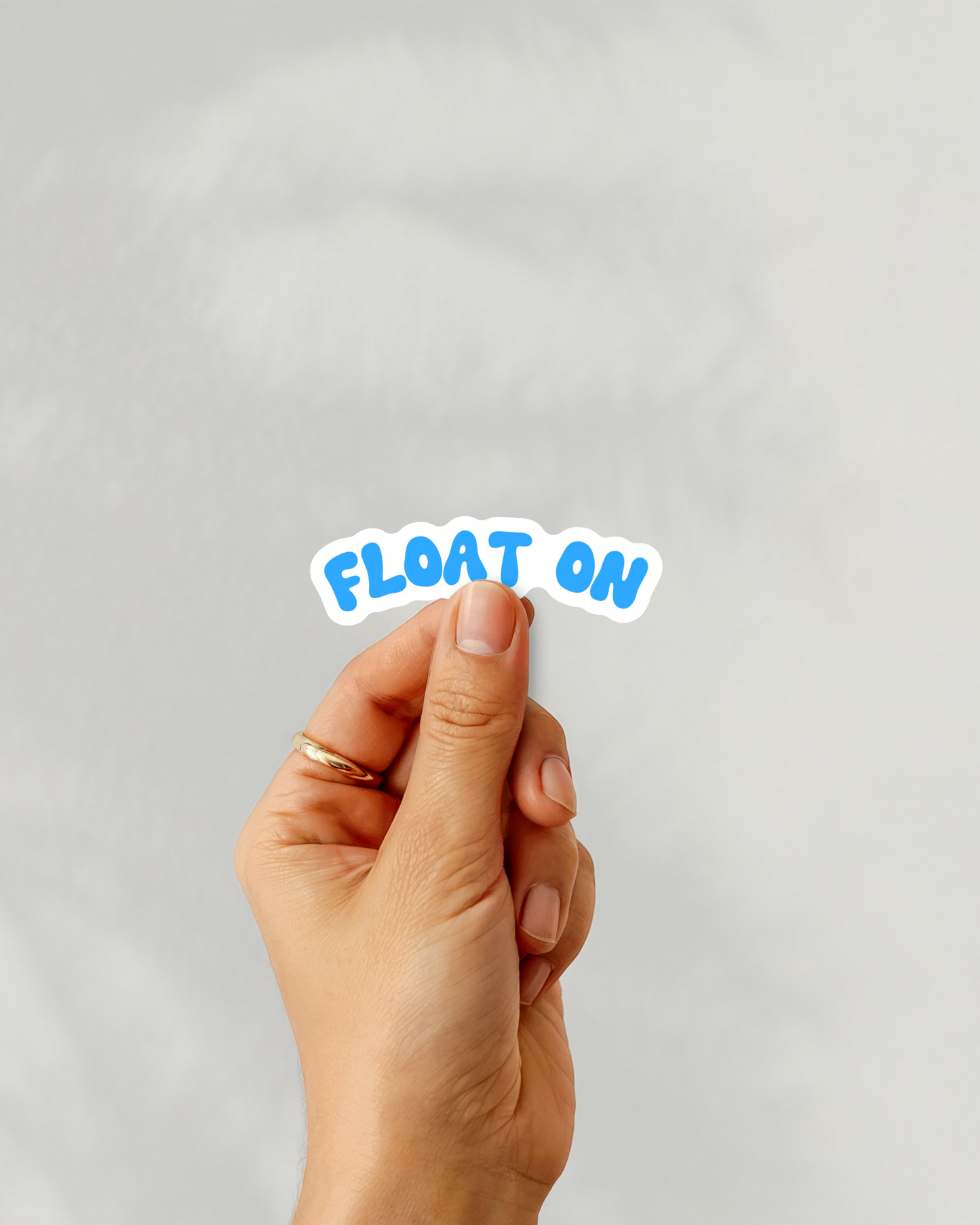 Float On Vinyl Sticker