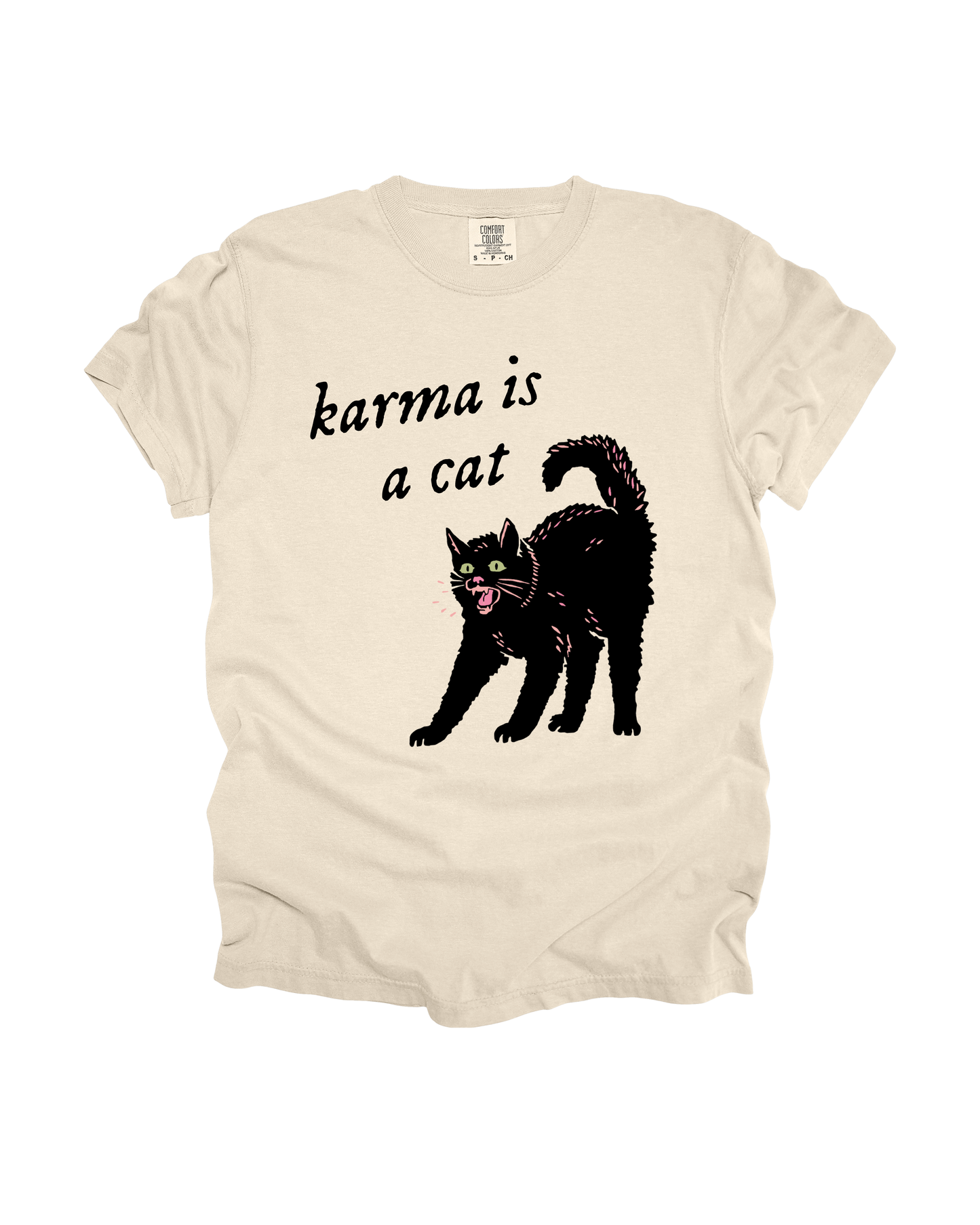 Karma Is A Cat Adult Tee