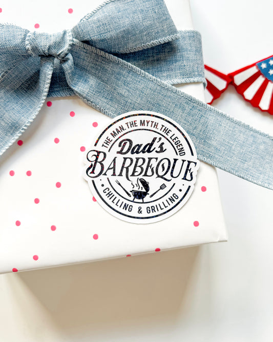 Dad’s Barbecue Vinyl Sticker