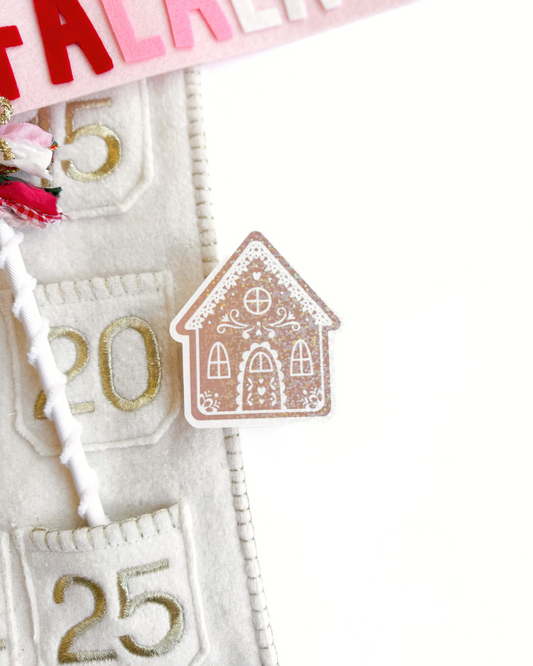 Christmas Gingerbread House Vinyl Sticker