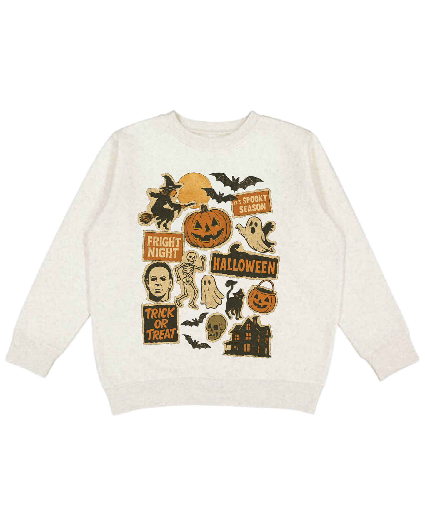 Vintage Halloween Charms Adult Sweatshirt