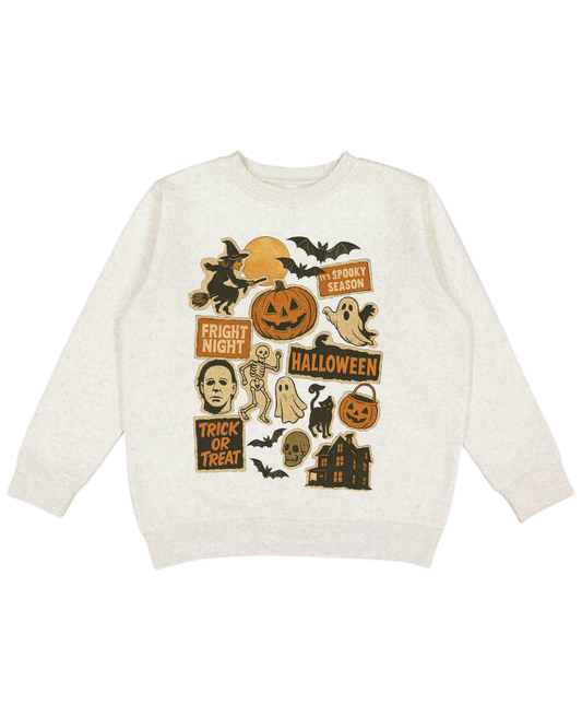 Vintage Halloween Charms Adult Sweatshirt