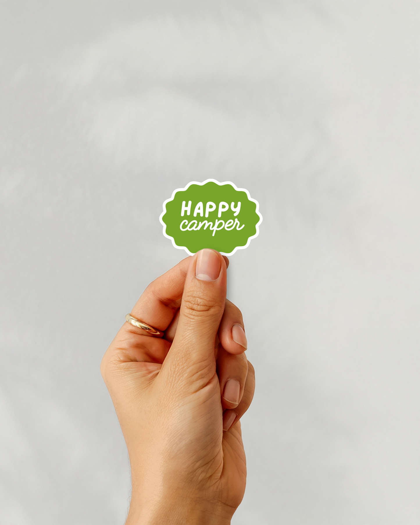 Happy Camper Vinyl Sticker