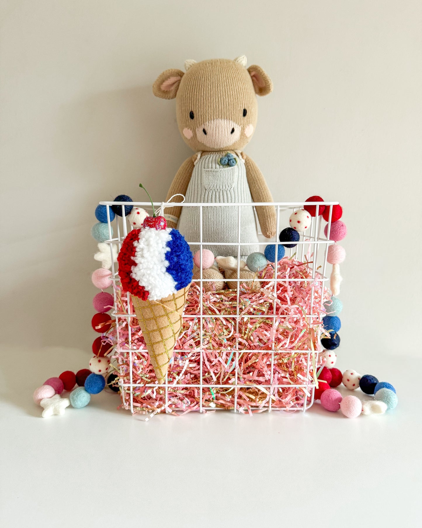 Pom Pom Ice Cream Tag