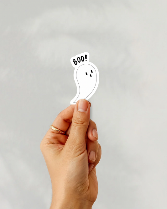 Ghost Boo Vinyl Sticker