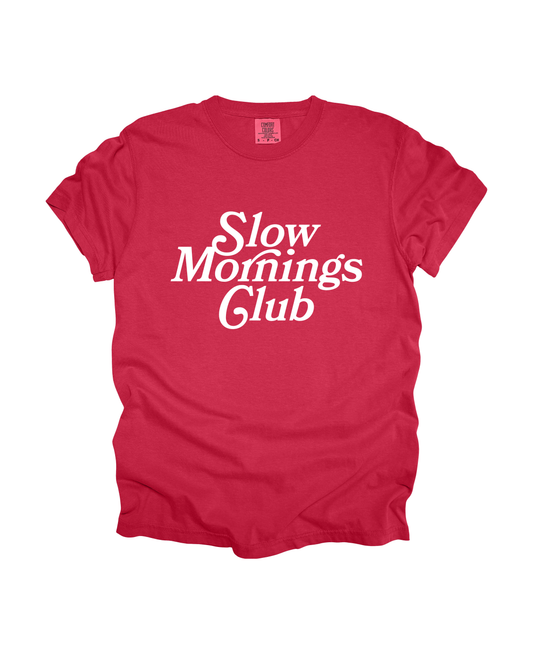 Slow Mornings Club Adult Tee