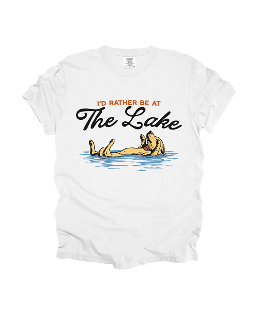 I’d Rather Be At The Lake Adult Tee