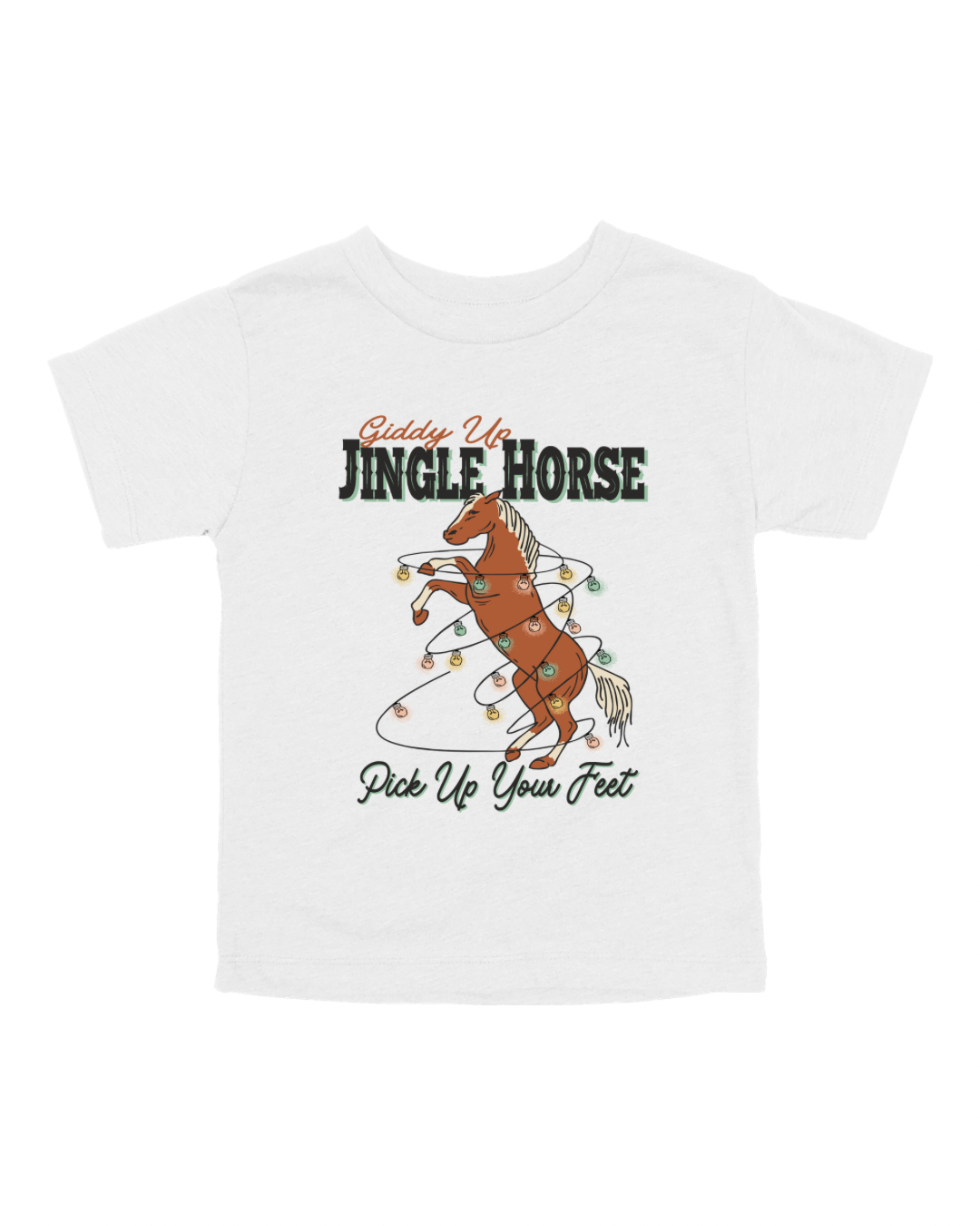 Giddy Up Jingle Horse Youth Tee
