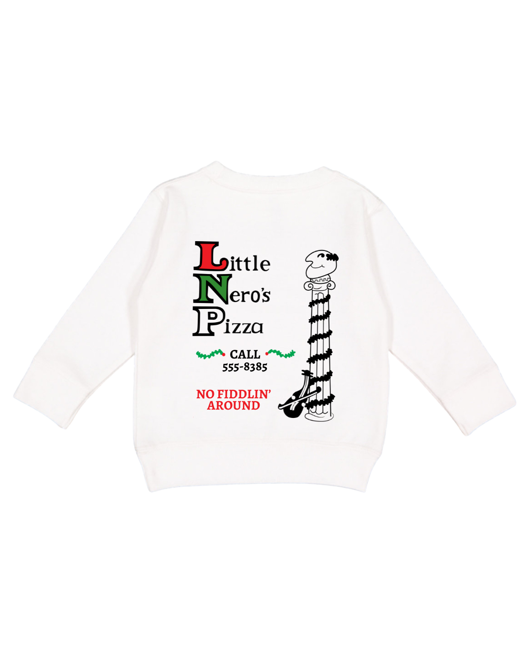 Little Nero’s Pizza Toddler Sweatshirt