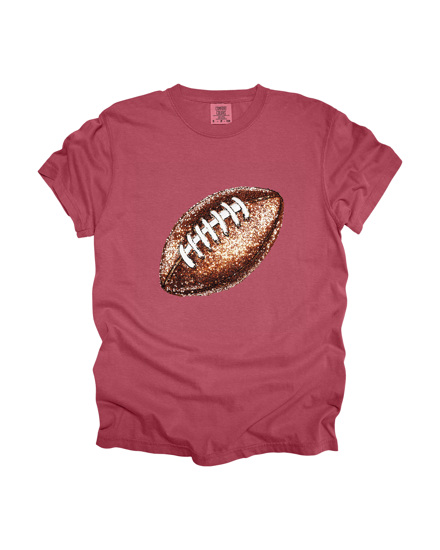Sequin Football Adult Tee