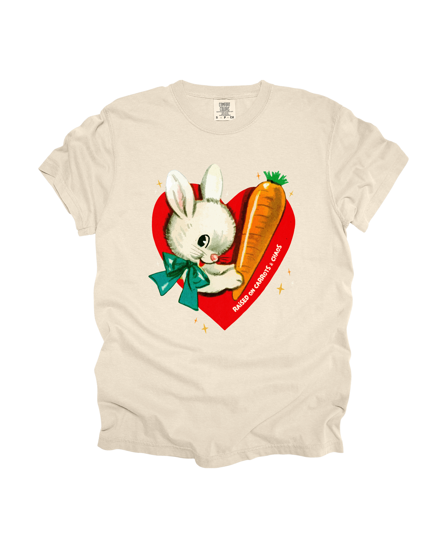 Raised On Carrots & Chaos Adult Tee