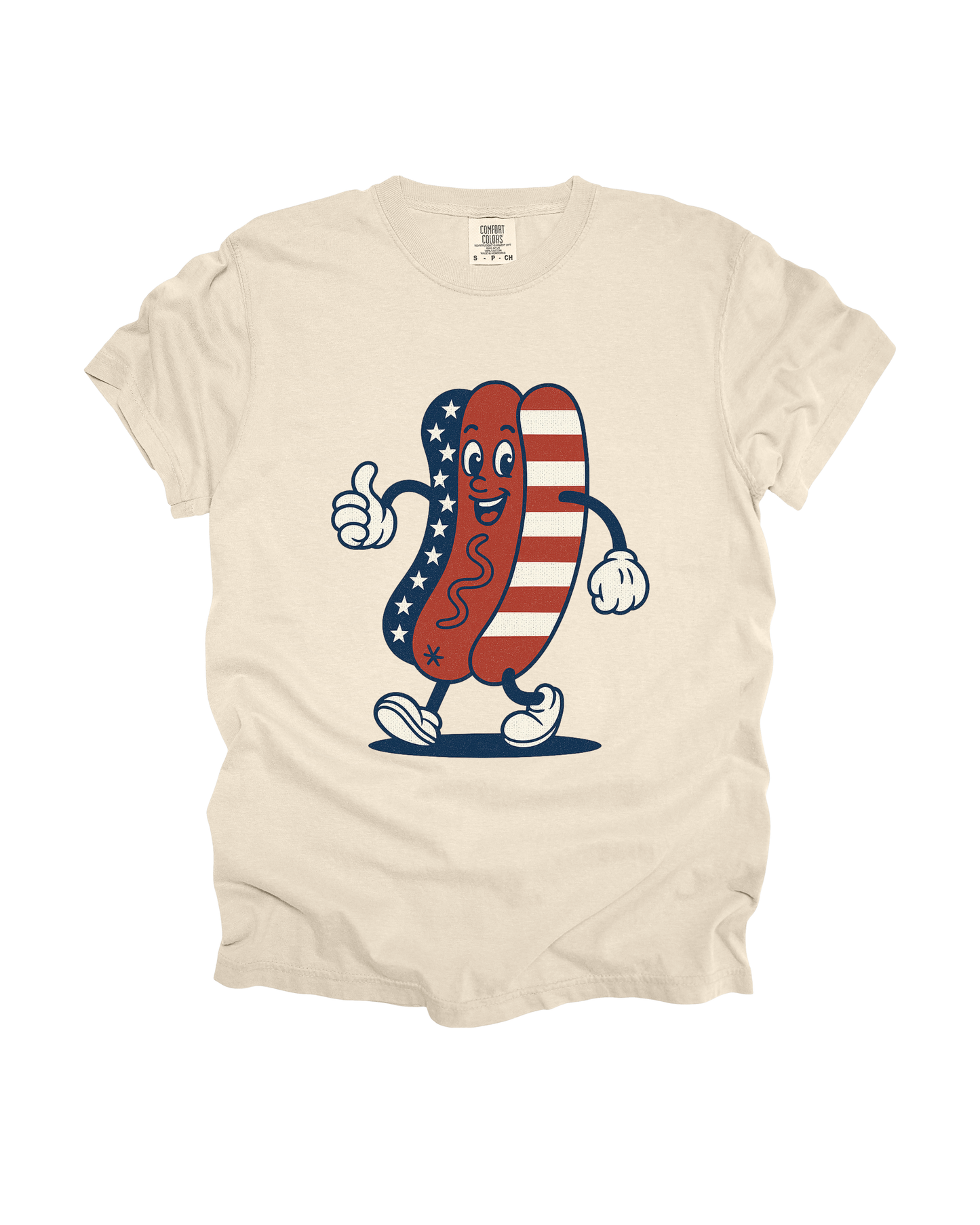 Patriotic Hot Dog Adult Tee