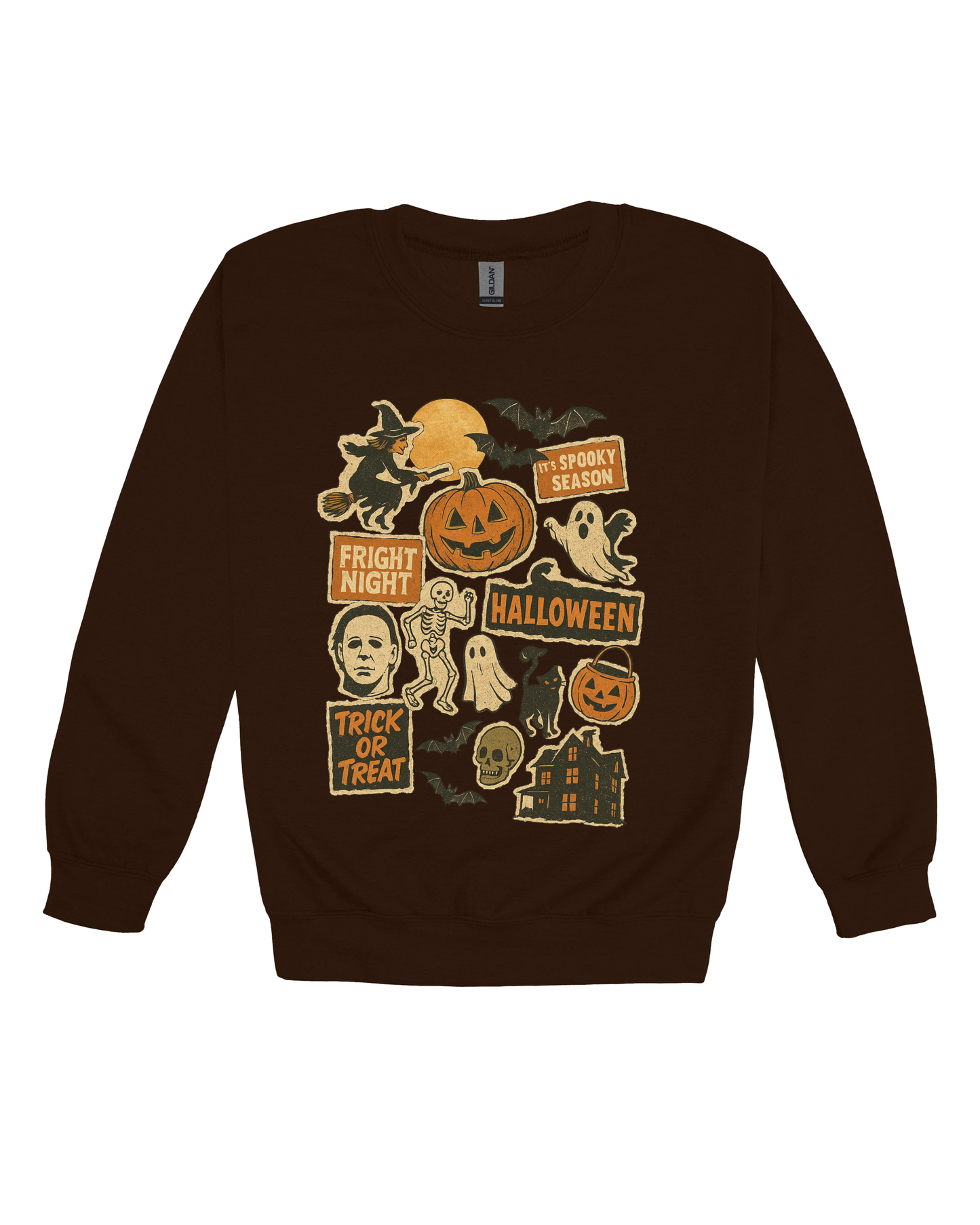 Vintage Halloween Charms Adult Sweatshirt