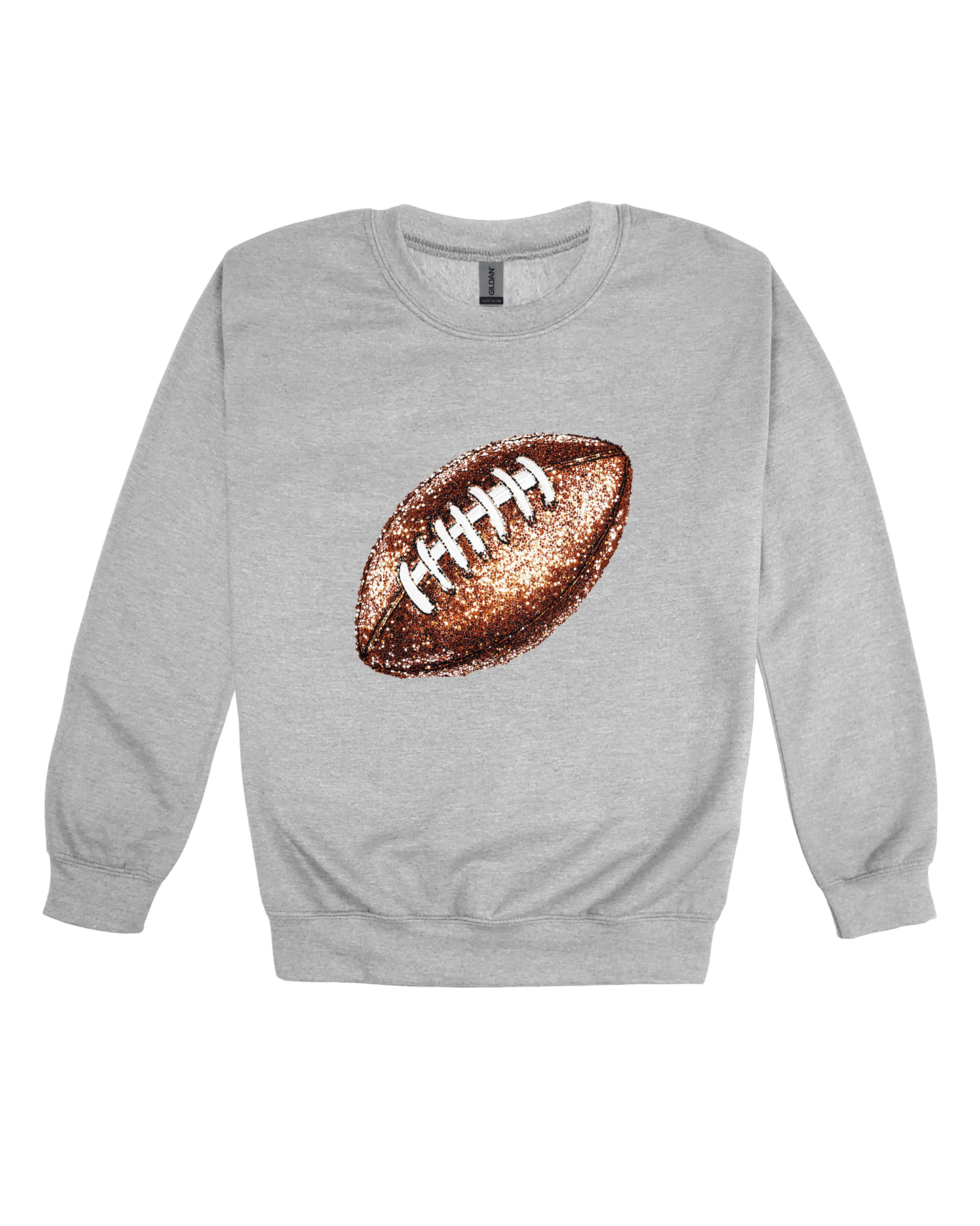 Sequin Football Youth Sweatshirt
