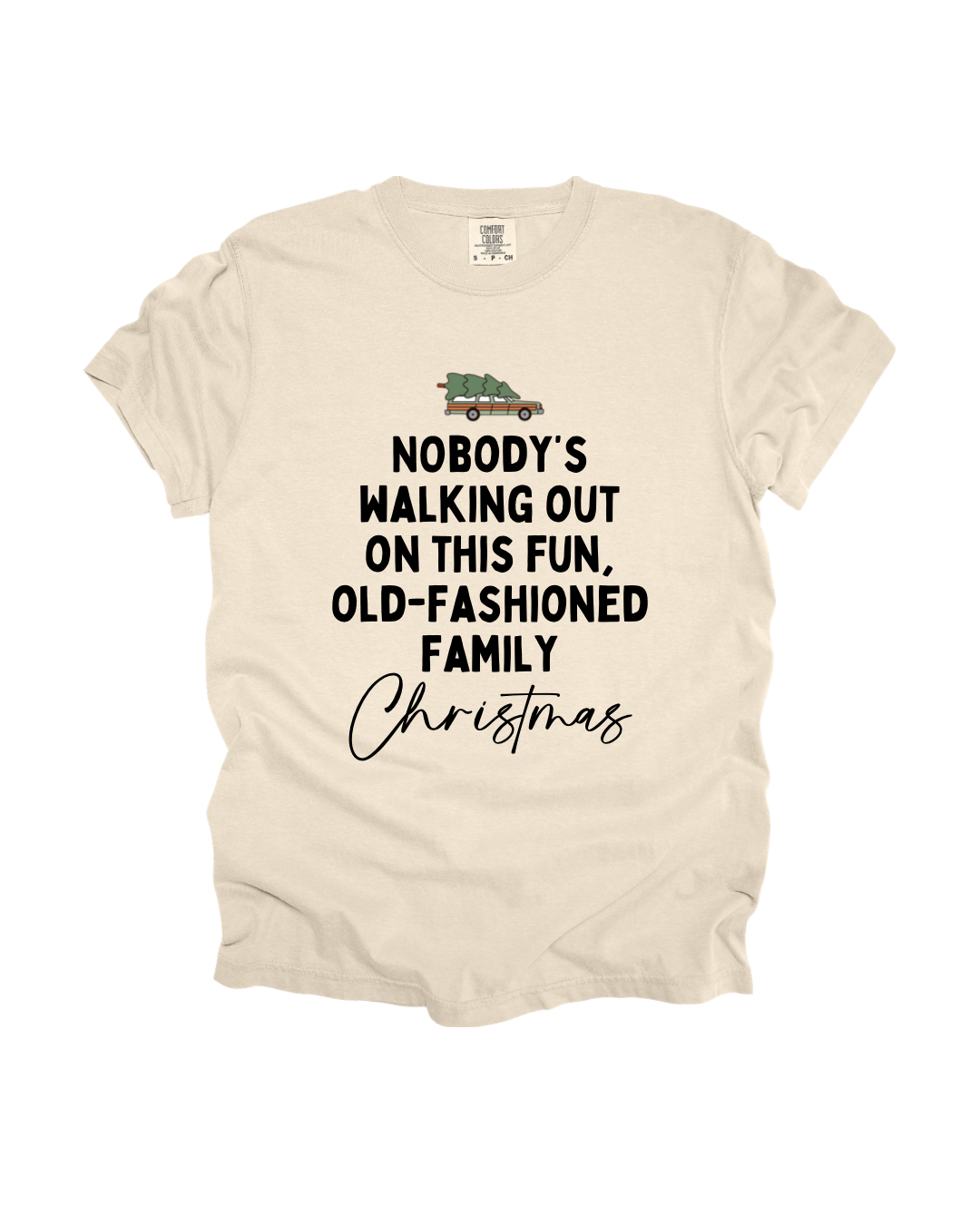 Old-Fashioned Family Christmas Adult Tee