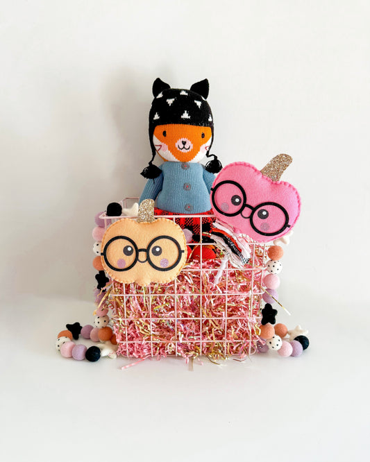 Pumpkin Glasses Tag/Wand
