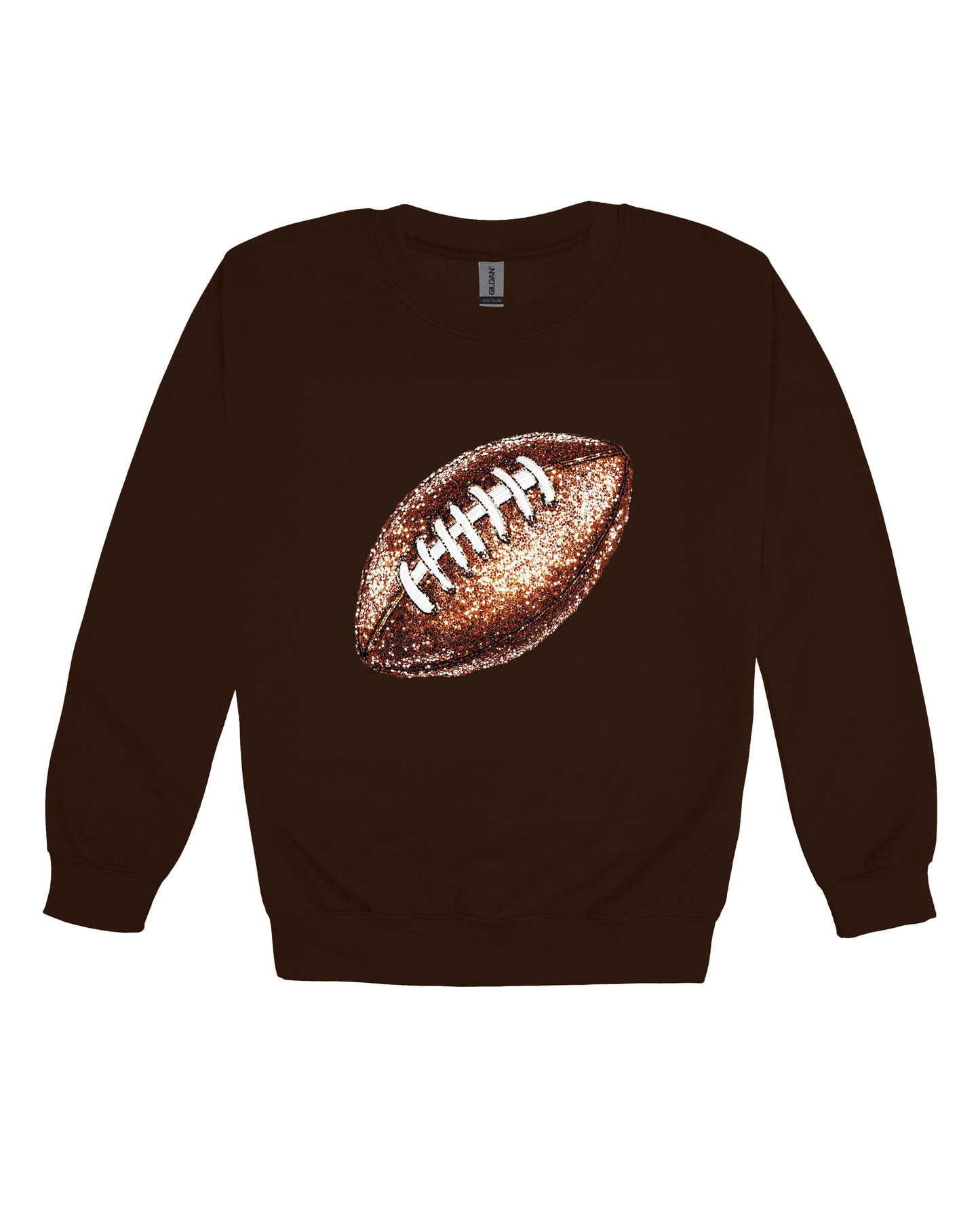 Sequin Football Adult Sweatshirt