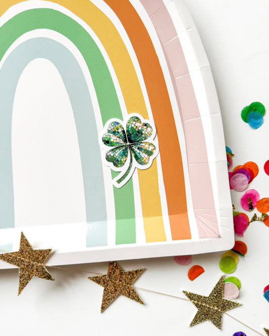 Disco Clover Vinyl Sticker