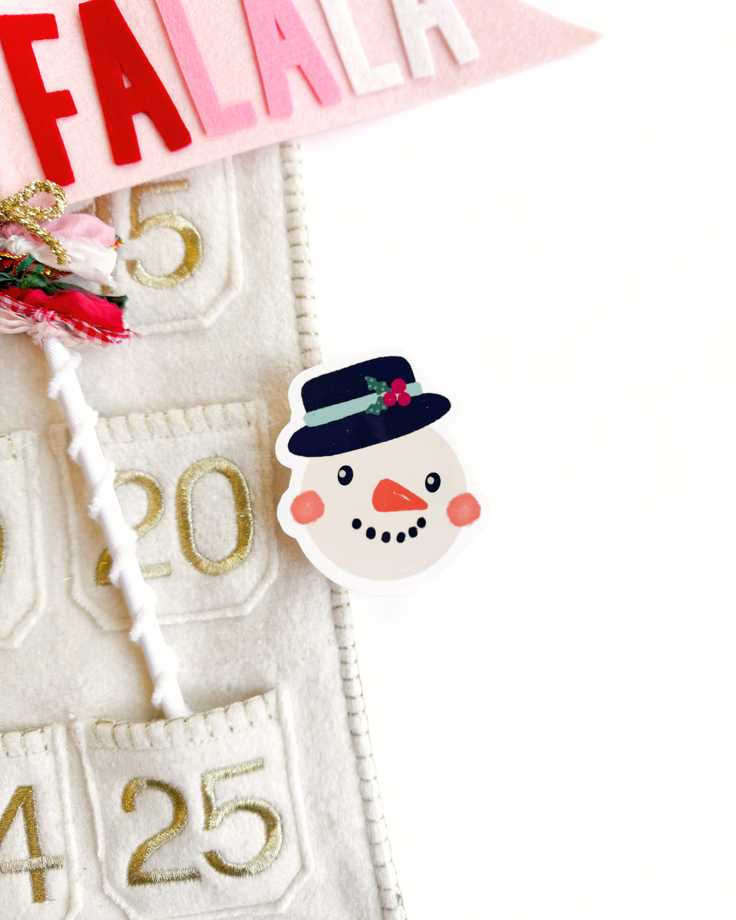 Christmas Snowman Vinyl Sticker