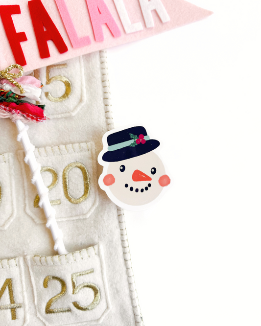 Christmas Snowman Vinyl Sticker