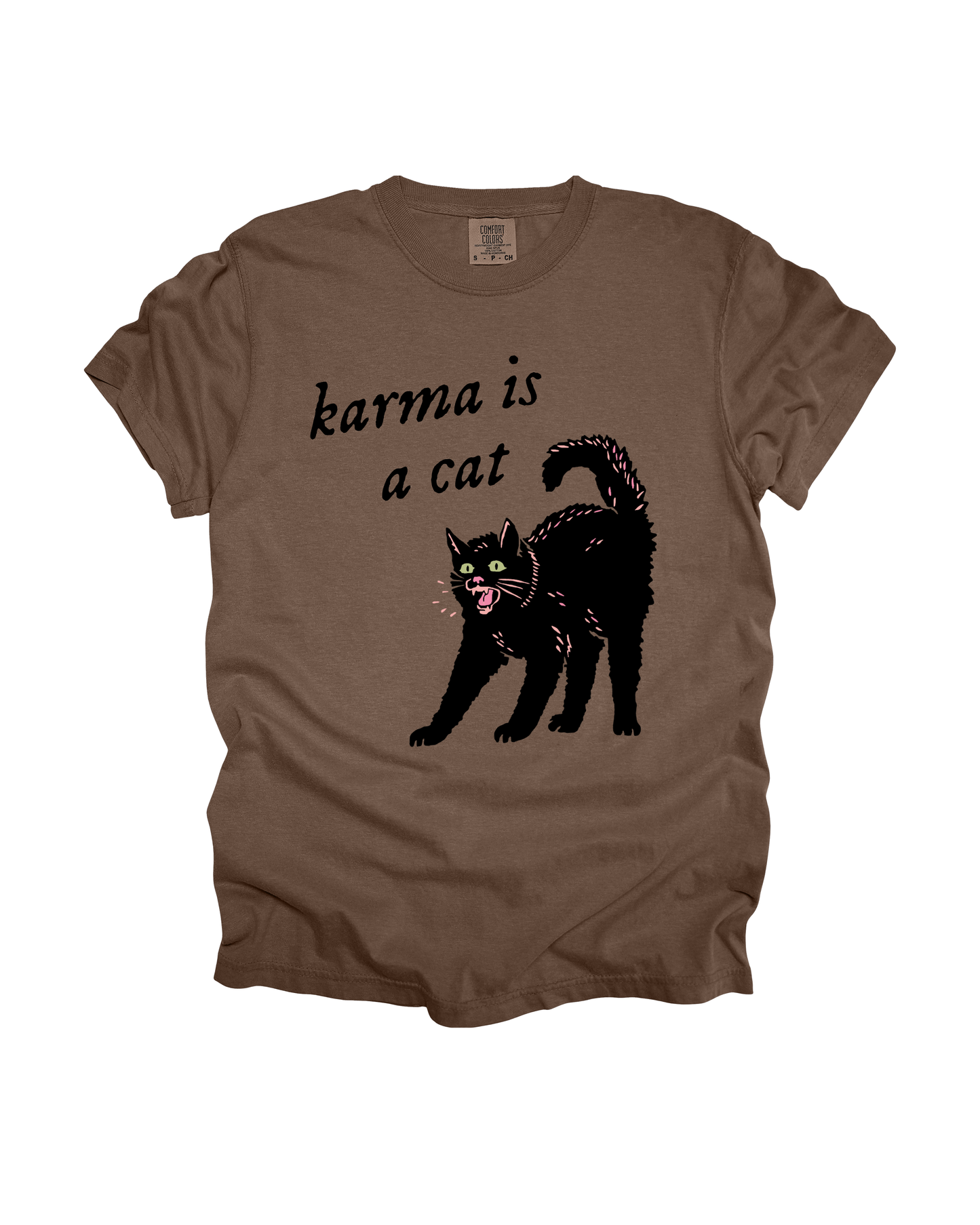 Karma Is A Cat Adult Tee