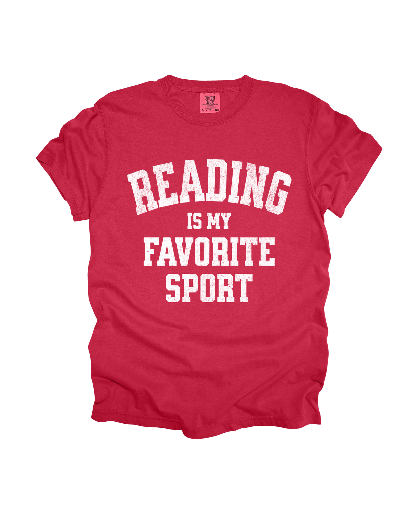Reading Is My Favorite Sport Adult Tee
