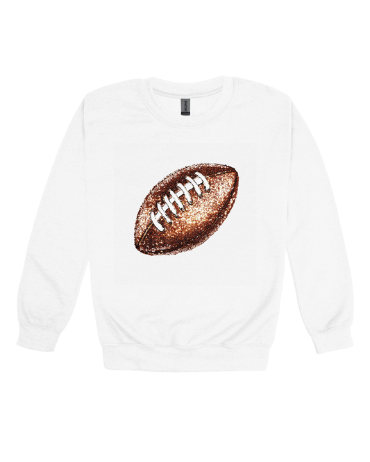 Sequin Football Youth Sweatshirt