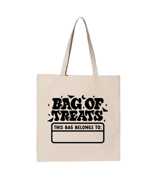 Trick Or Treat Personalized Tote Bag
