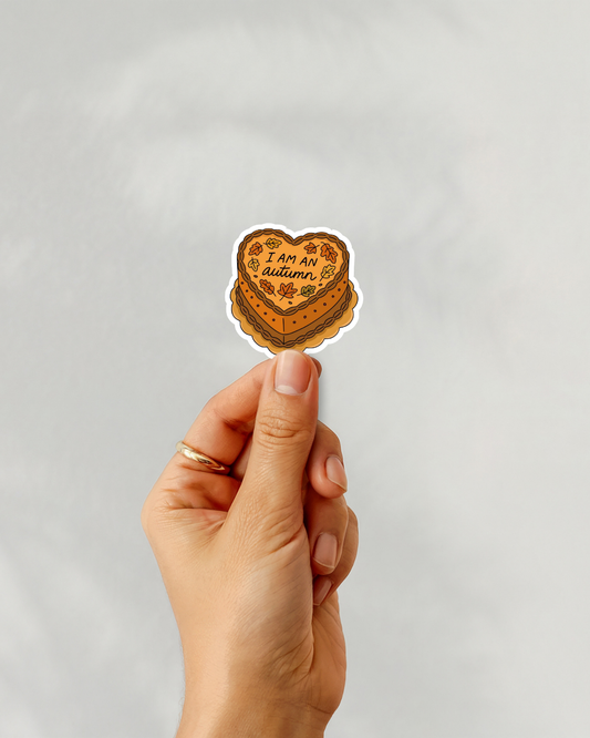 Gilmore Girls Cake I Am An Autumn Vinyl Sticker