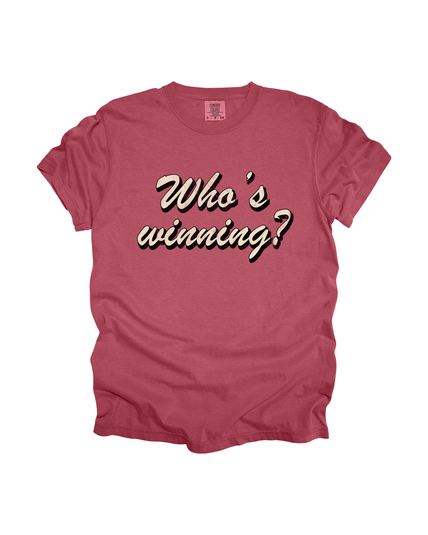 Who's Winning Adult Tee