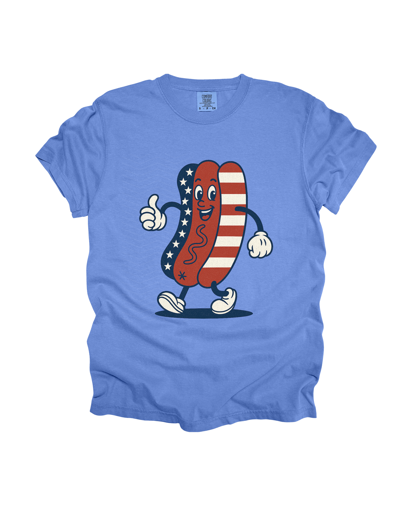 Patriotic Hot Dog Adult Tee