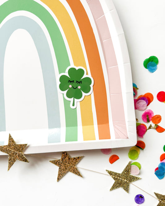 Happy Clover Vinyl Sticker