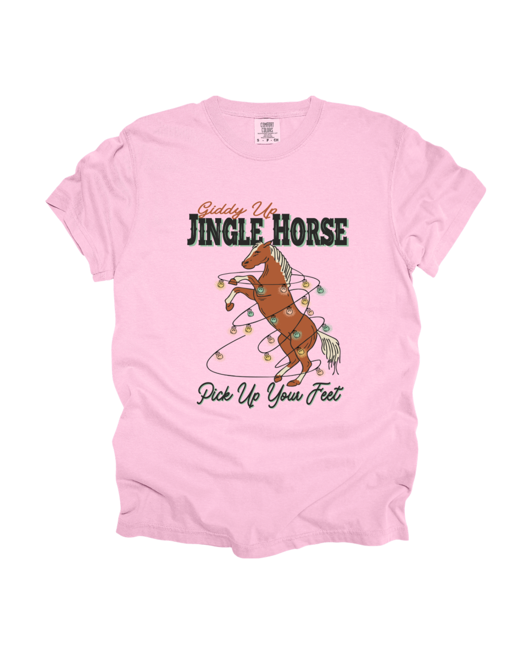 Giddy Up Jingle Horse Adult Tee