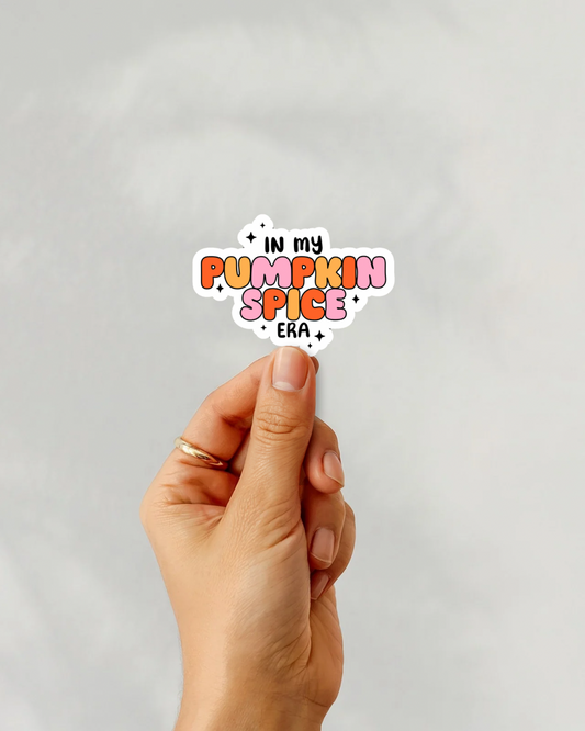 In My Pumpkin Spice Era Vinyl Sticker