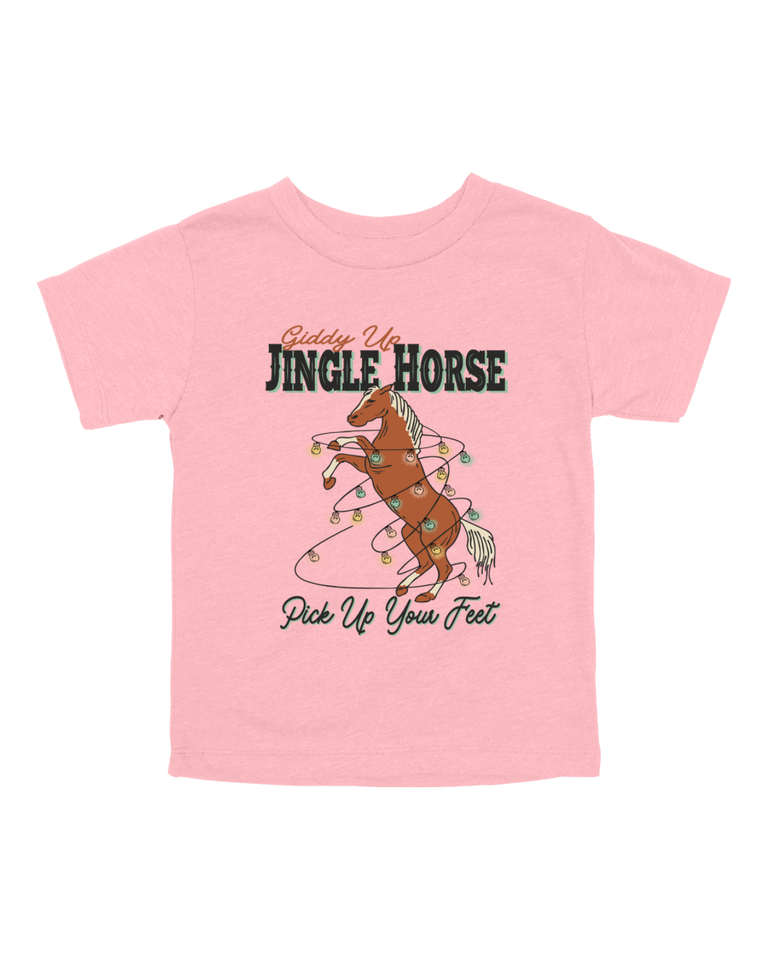 Giddy Up Jingle Horse Youth Tee